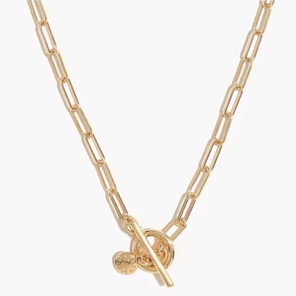 J. Crew Factory Paperclip Link Chain Necklace - Picture 2 of 5